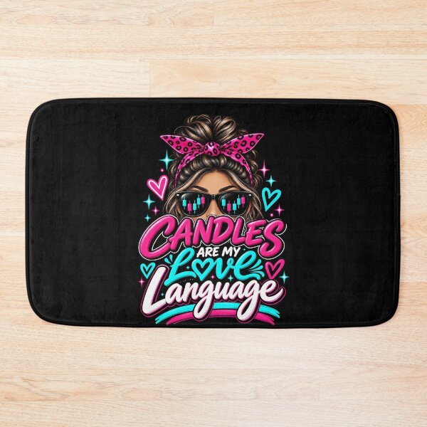 Item preview, Trader Chick-Candles Are My Love Language-Option Two-Black Background  designed and sold by Trendi61.
