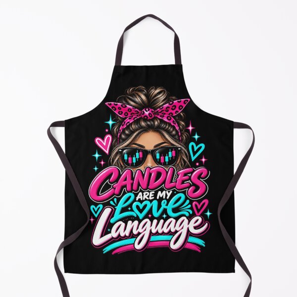 Item preview, Trader Chick-Candles Are My Love Language-Option Two-Black Background  designed and sold by Trendi61.