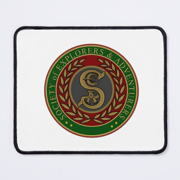 Item preview, The Society of Explorers and Adventurers Vintage Style Emblem Design designed and sold by styleluxscom.