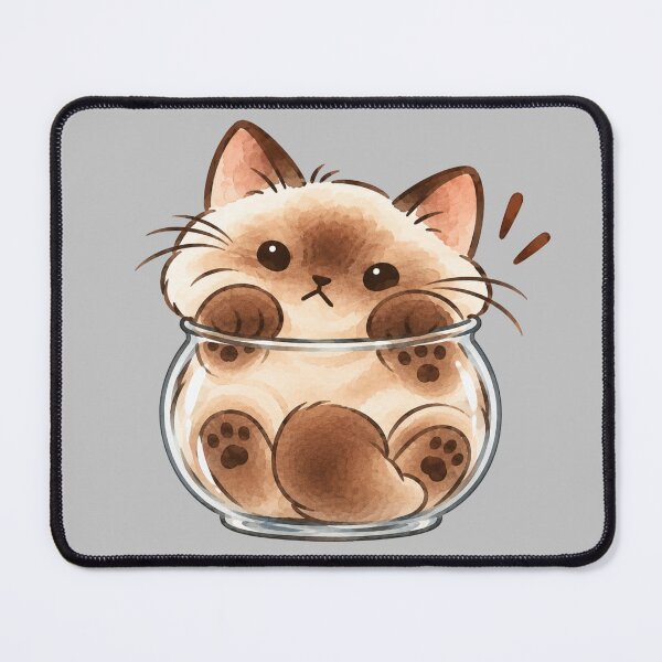 Item preview, If I Fits, I Sits - Ferdi the Siamese Cat designed and sold by ZirionEstudio.