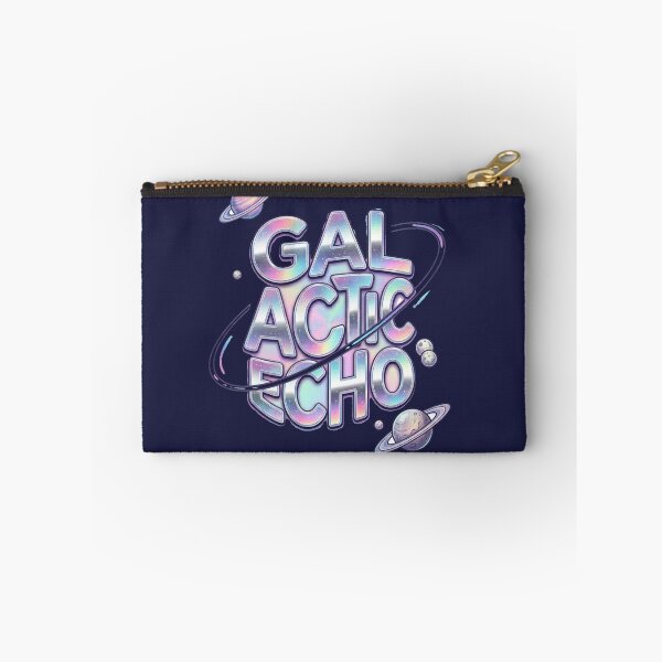 Item preview, Galactic Echo Holographic Space Typography Sticker Design designed and sold by @SHINTOSARTSTORE.