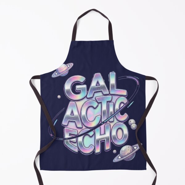 Item preview, Galactic Echo Holographic Space Typography Sticker Design designed and sold by @SHINTOSARTSTORE.