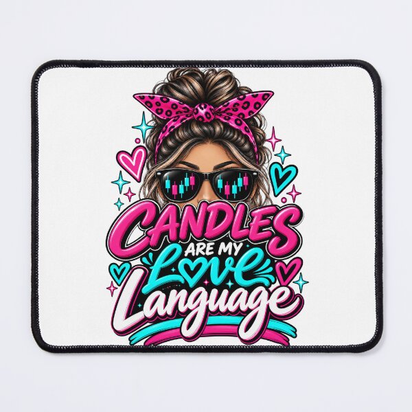 Item preview, Trader Chick-Candles Are My Love Language-Option Two-White Background designed and sold by Trendi61.