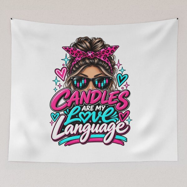 Item preview, Trader Chick-Candles Are My Love Language-Option Two-White Background  designed and sold by Trendi61.