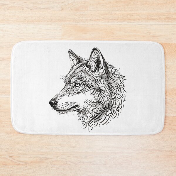 Item preview, Persian Calligraphy Wolf Animal Traditional Iranian Typography Art designed and sold by yousefi.
