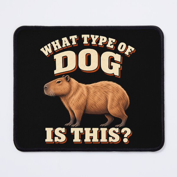 Item preview, What Type Of Dog Is This Funny Capybara Animal Lover Retro designed and sold by Photo-Sphere101.