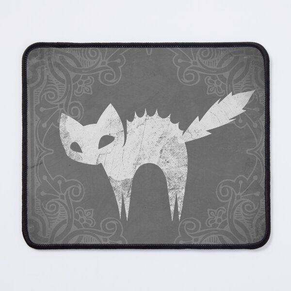 Item preview, A Spooky Arched White Cat Jagged Silhouette designed and sold by Ghoul Enterprises.