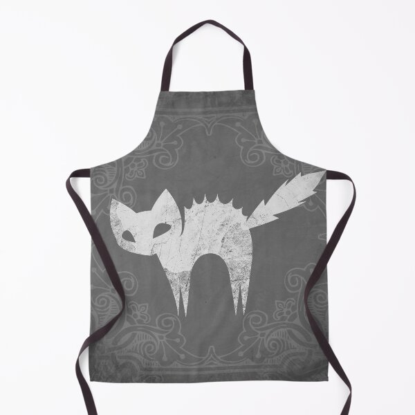 Item preview, A Spooky Arched White Cat Jagged Silhouette designed and sold by Ghoul Enterprises.