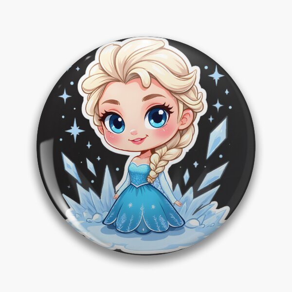 Item preview, Cute Kawaii Style Elsa Inspired Character Illustration designed and sold by styleluxscom.