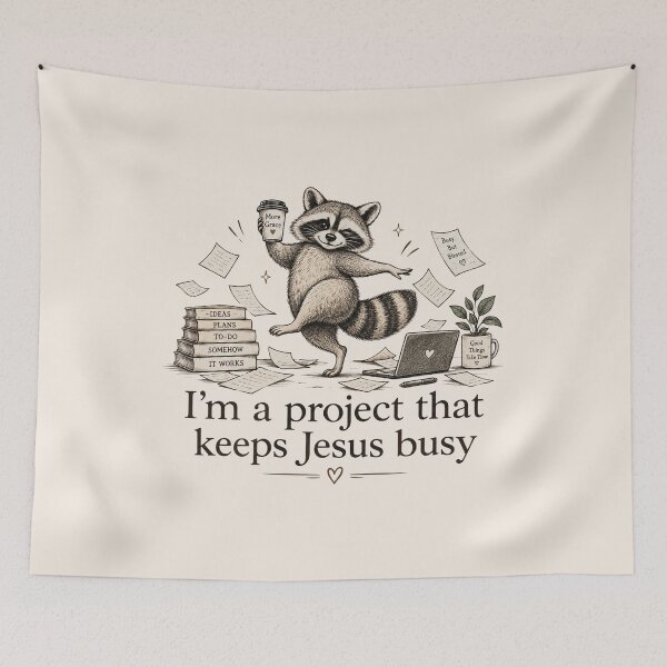 Item preview, Funny Christian Raccoon Shirt, Faith Based Animal Humor, Cute Religious Gift, Christian Gift for Men & Women designed and sold by Cchotlan.