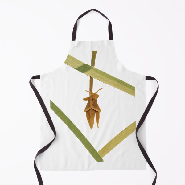 Item preview, Brown Grasshopper on Green Leaf Art designed and sold by Carasane.