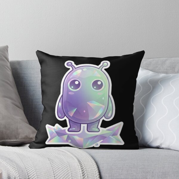 Item preview, Cute Crystal Holographic Alien Iridescent Sticker Design designed and sold by @SHINTOSARTSTORE.