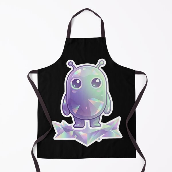 Item preview, Cute Crystal Holographic Alien Iridescent Sticker Design designed and sold by @SHINTOSARTSTORE.