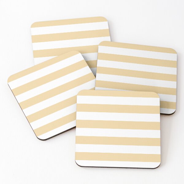 Item preview, Horizontal stripes in white and yellow designed and sold by RishabhArts1.