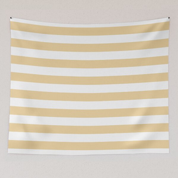 Item preview, Horizontal stripes in white and yellow designed and sold by RishabhArts1.