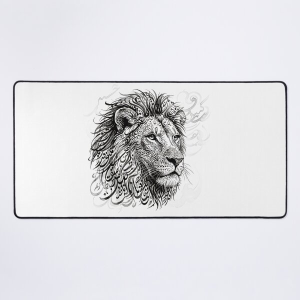 Item preview, Persian Calligraphy Lion Animal Traditional Iranian Typography Art designed and sold by yousefi.