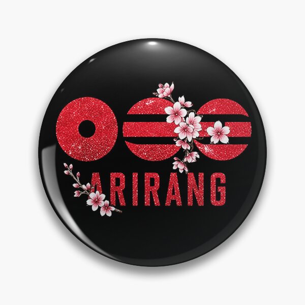 Item preview, Arirang Korean Folk Song Cherry Blossom Glitter Korea Culture Graphic designed and sold by Suzyshackfelt.