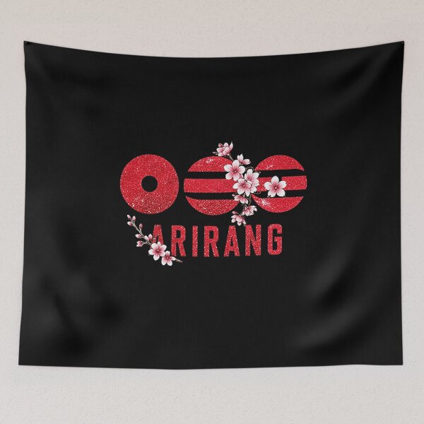 Item preview, Arirang Korean Folk Song Cherry Blossom Glitter Korea Culture Graphic designed and sold by Suzyshackfelt.