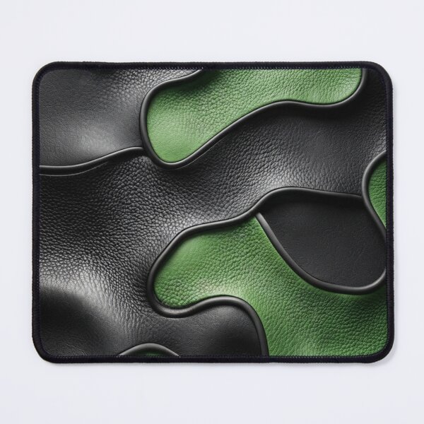Item preview, 3D Black & Green Textured Leather Camo Waves Abstract Phone Case designed and sold by Williams Anderson.