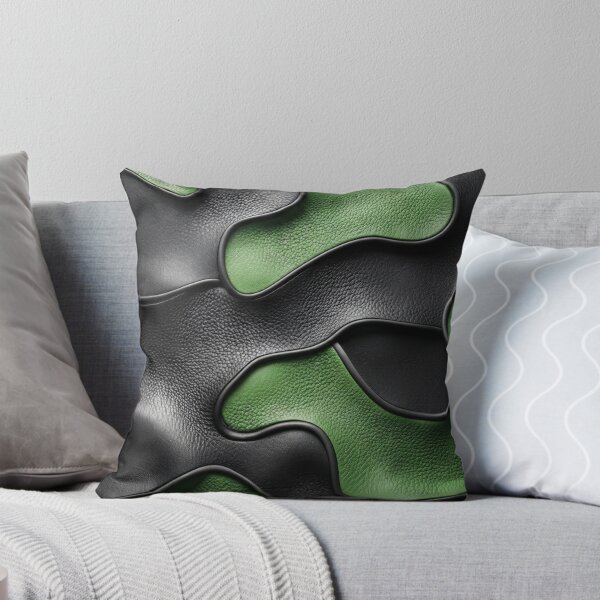 Item preview, 3D Black & Green Textured Leather Camo Waves Abstract Phone Case designed and sold by Williams Anderson.