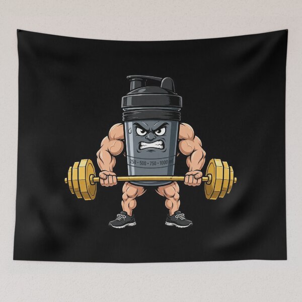 Item preview, Protein Shake Boss Funny Gym - Buff Shaker Deadlift Bodybuilding designed and sold by StrongEveryDayStore.