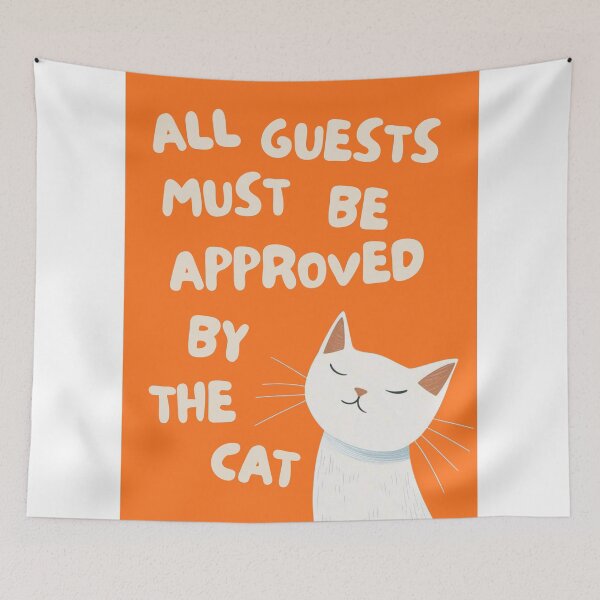 Item preview, Vintage Cat Lover Design all guests must be approved by the cat designed and sold by Rooted & Co.