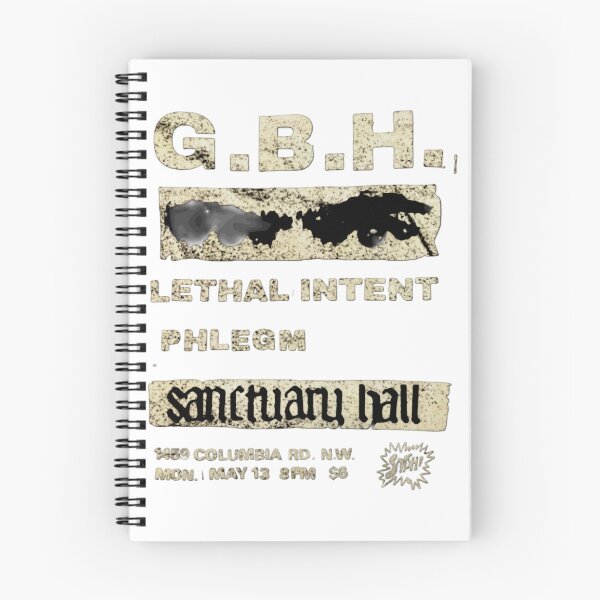 Item preview, Graphic GBH Lethal Intent Phlegm flyer Black Only for Men and Women designed and sold by ShepherdPe.