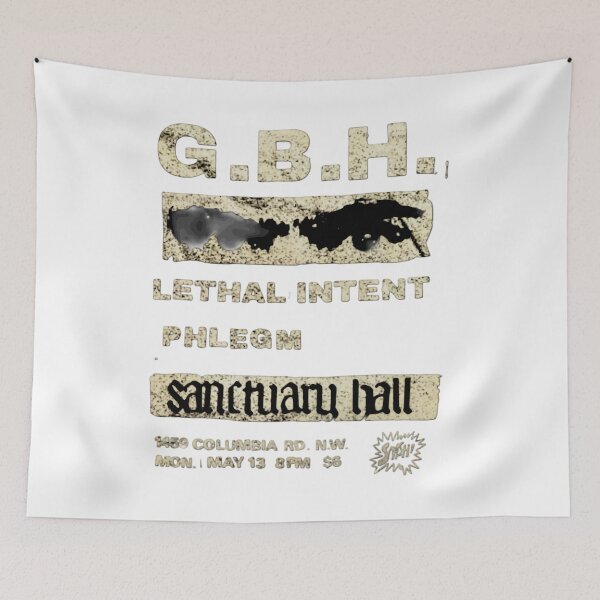 Item preview, Graphic GBH Lethal Intent Phlegm flyer Black Only for Men and Women designed and sold by ShepherdPe.