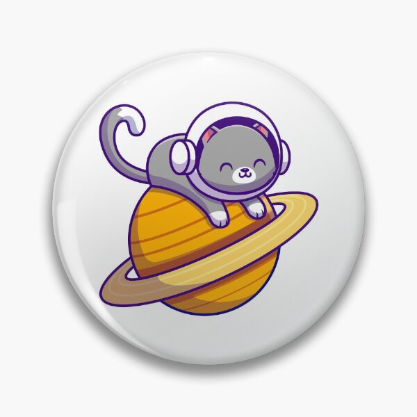 Item preview, Cute Cat Astronaut on Saturn designed and sold by TotalityDesigns.