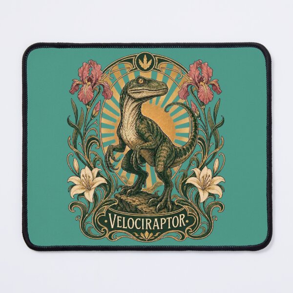 Item preview, Art Nouveau Velociraptor designed and sold by cbfineart.