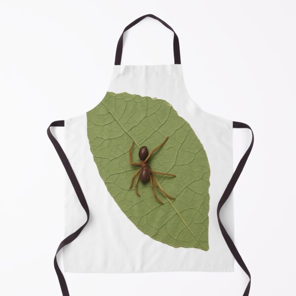 Item preview, Brown Ant Mimicking Spider on Green Leaf Art designed and sold by Carasane.