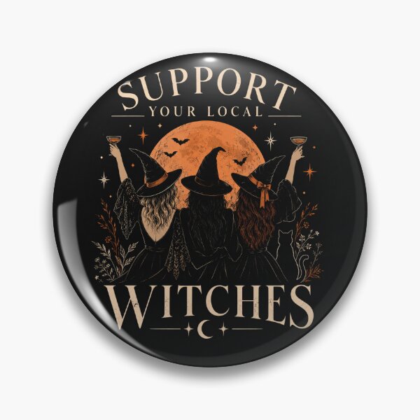 Item preview, Halloween Witch Shirt: Support Your Local Witches Tee designed and sold by Thoughts into Threads.