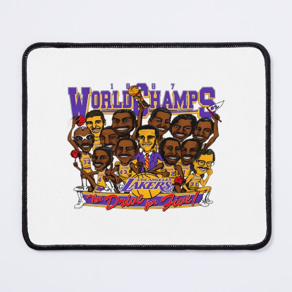 Item preview, Vintage Lakers World Champs Fan Design Retro Basketball Championship Graphic designed and sold by Ariesartpage.