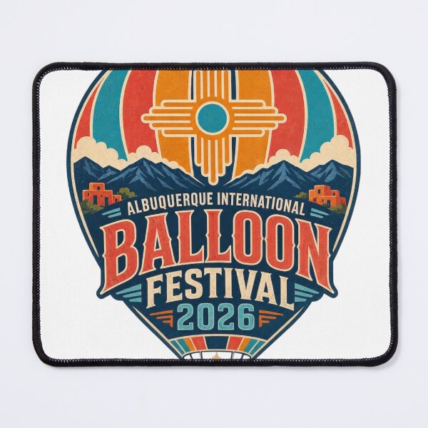 Item preview, Albuquerque 2026 Retro Hot Air Balloon New Mexico designed and sold by dschiffer12.
