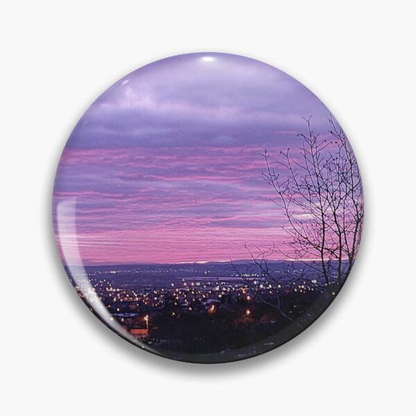 Item preview, City Lights and Purple Sunset Sky designed and sold by ObjectAndNature.