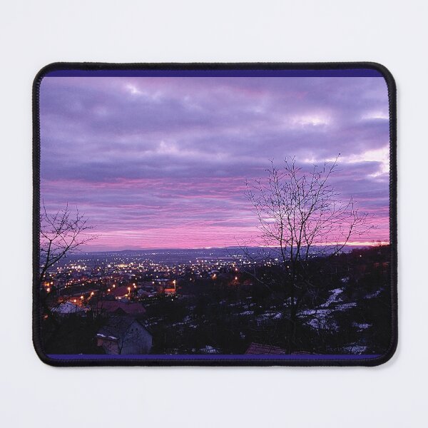 Item preview, City Lights and Purple Sunset Sky designed and sold by ObjectAndNature.