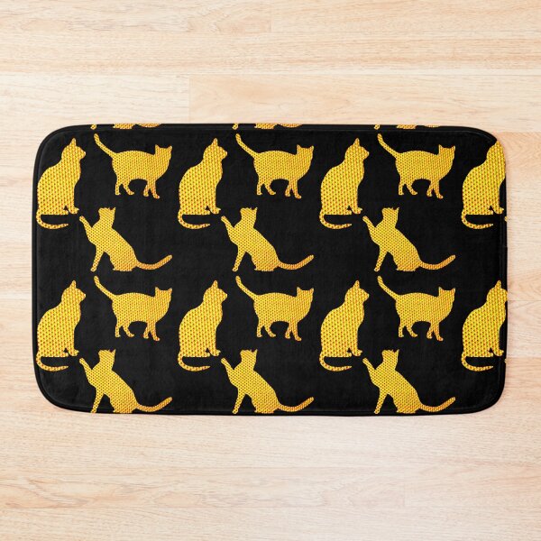 Item preview, Golden cats-Black designed and sold by Yamy Morrell Art and Design.