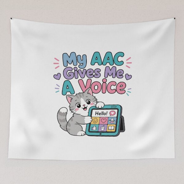 Item preview, My AAC Gives Me a Voice Giraffe designed and sold by Stick-Artistry.
