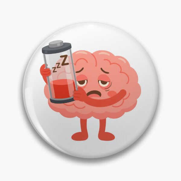 Item preview, Low Battery Tired Brain - Mental Fatigue Funny Office  designed and sold by PixellaneArt.