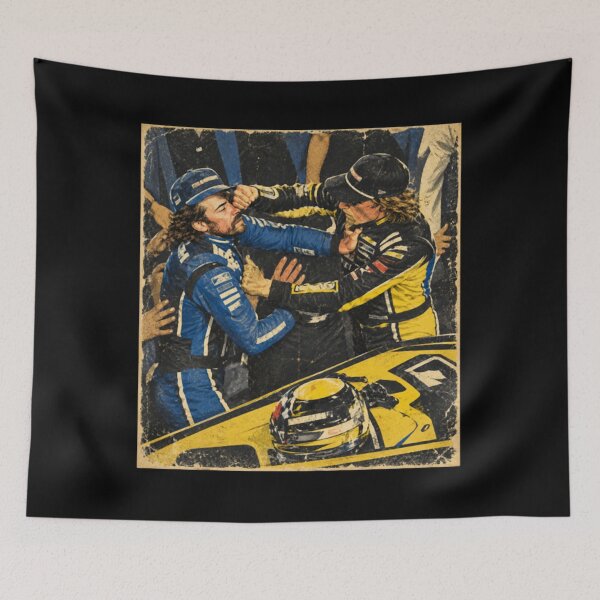 Item preview, Carson Hocevar vs Ryan Blaney, Hands Rated E For Everyone, Racing, NASCAR Fight designed and sold by PipoKarerama.