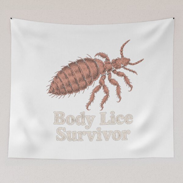 Item preview, Body Lice Survivor – Vintage Louse Insect Design designed and sold by JaroCreates.