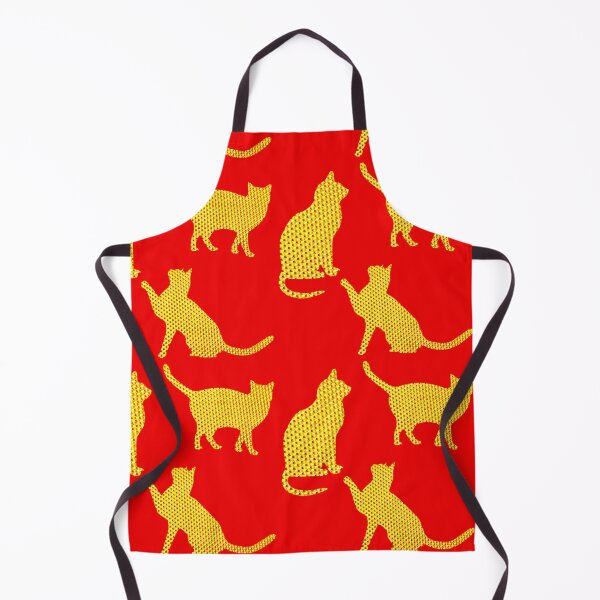 Item preview, Golden cats-Red designed and sold by Yamy Morrell Art and Design.