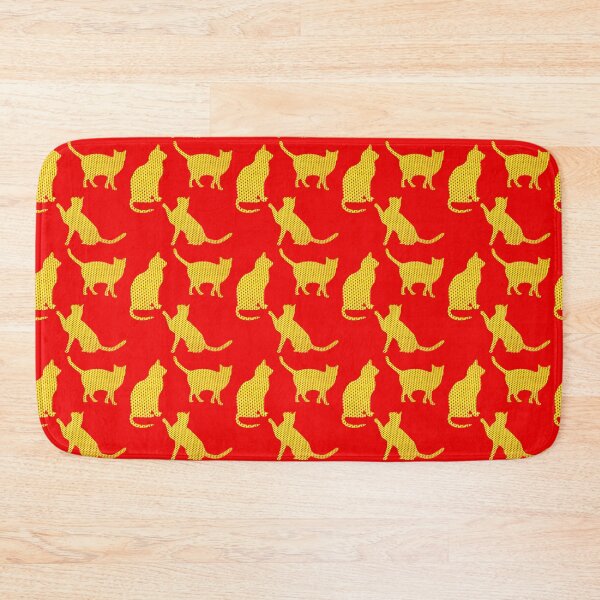 Item preview, Golden cats-Red designed and sold by Yamy Morrell Art and Design.