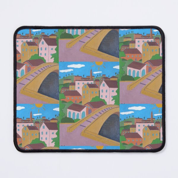Item preview, Landscape of houses and bridge designed and sold by Veroverove.