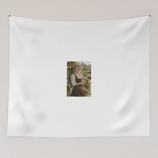 Item preview, Blonde Hobbit in Green Dress by Shire Path designed and sold by CathryneDelamort.