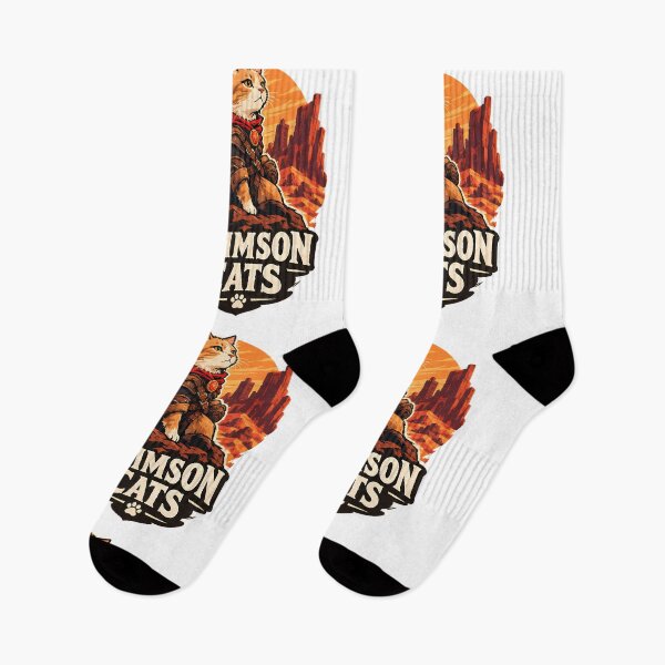Item preview, Crimson Cats - Retro Vintage Sunset Cat Warrior Distressed 70s Style Desert Poster designed and sold by Retro Whiskers.