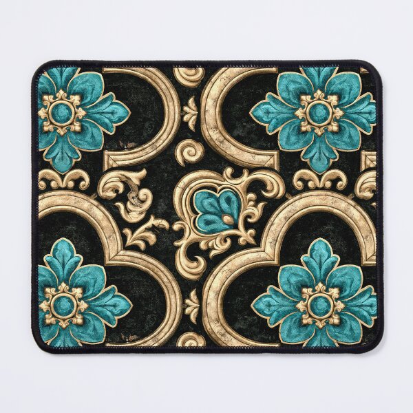 Item preview, Ornate Floral Pattern With Turquoise designed and sold by JaimeLikes.