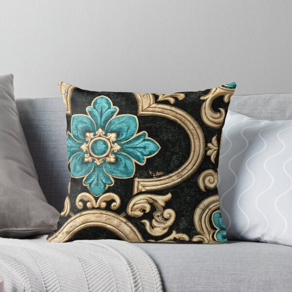 Item preview, Ornate Floral Pattern With Turquoise designed and sold by JaimeLikes.