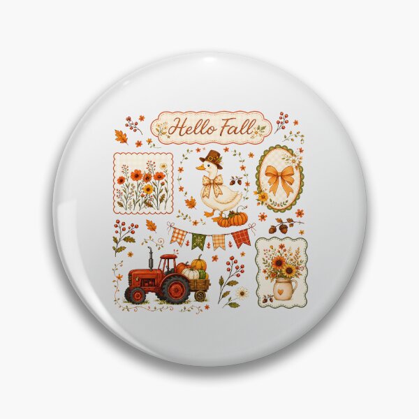 Item preview, Hello Fall Goose Autumn Harvest designed and sold by calicito.