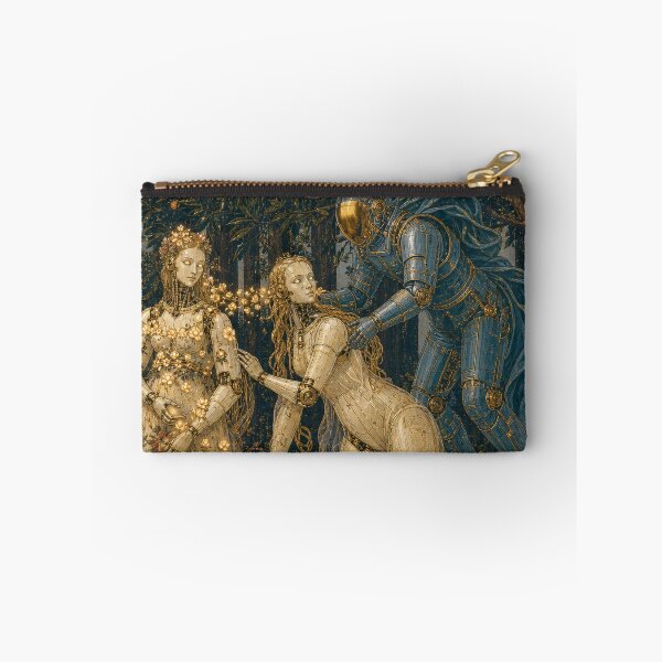 Item preview, Zephyr and Flora Cyber Renaissance Art Print designed and sold by DMarquiseArt.